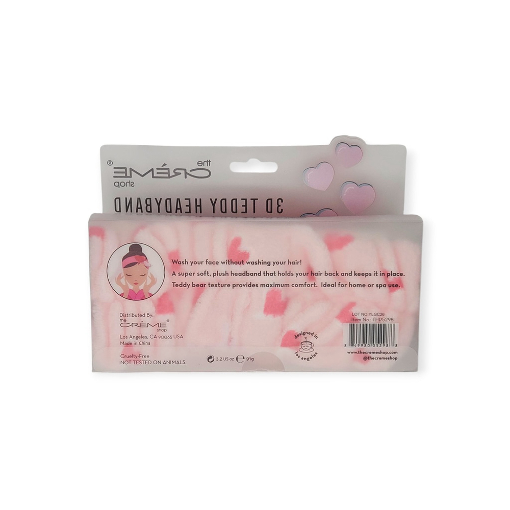 The Creme Shop 3D Teddy Headyband, Plush Spa Headband, Various, NIB - Picture 8 of 16